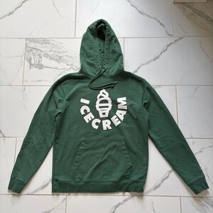 Ice Cream Cone Hoodie SS22 Mens Size L Green White